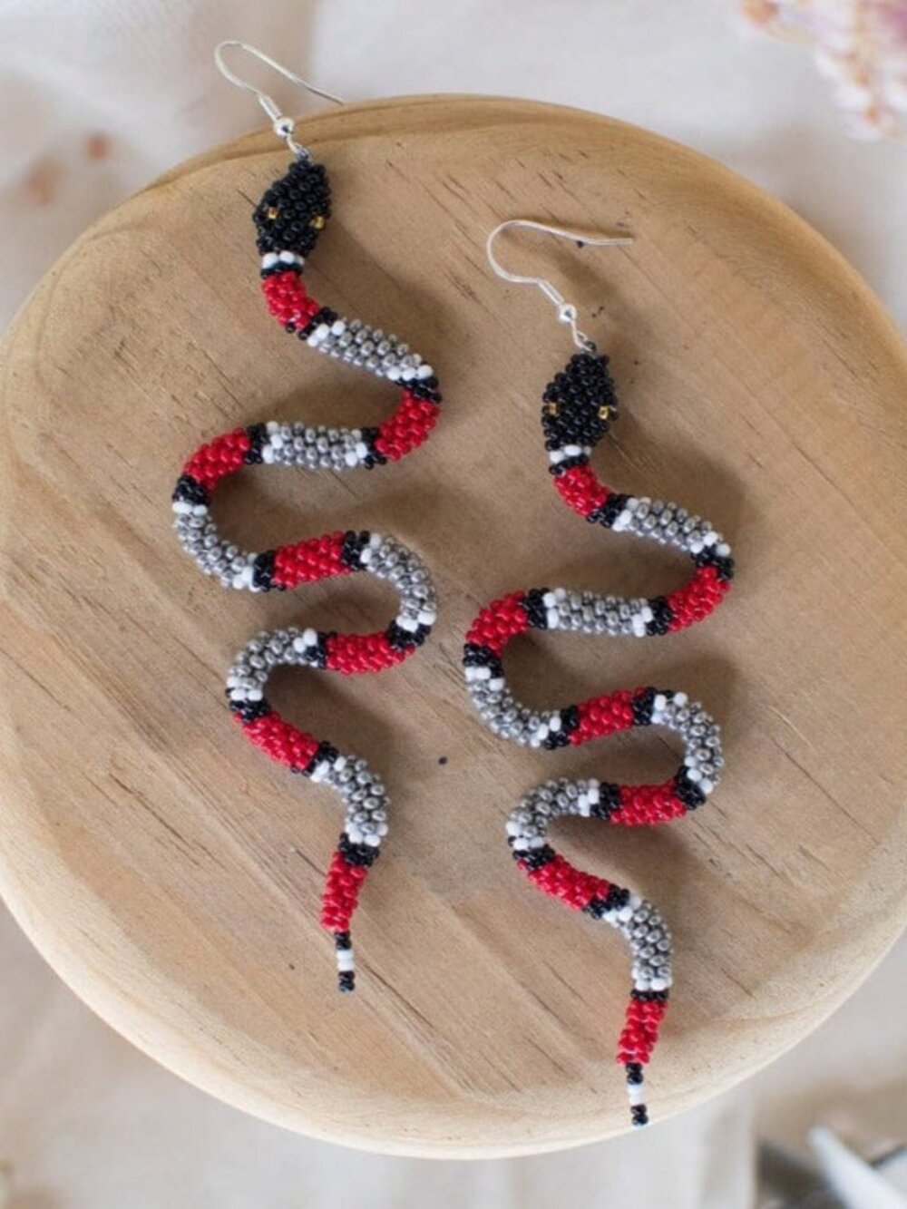 Hand Beaded Earrings